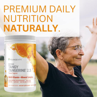 Youngevity Beyond Tangy Tangerine 2.5 - Complejo Multivitamínico y Mineral en Polvo, 30 raciones – Image 3