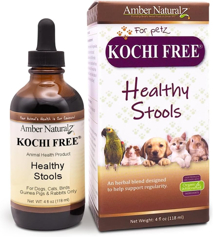 Amber NaturalZ Kochi Free Suplemento Herbario para Mascotas – 118 ml (4 oz)