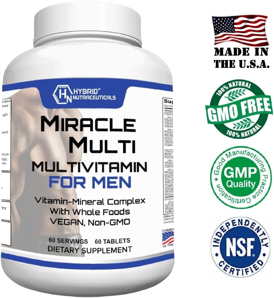 MiracleMulti Performance Blend - Men's Multivitamin with Probiotics and Superfoods