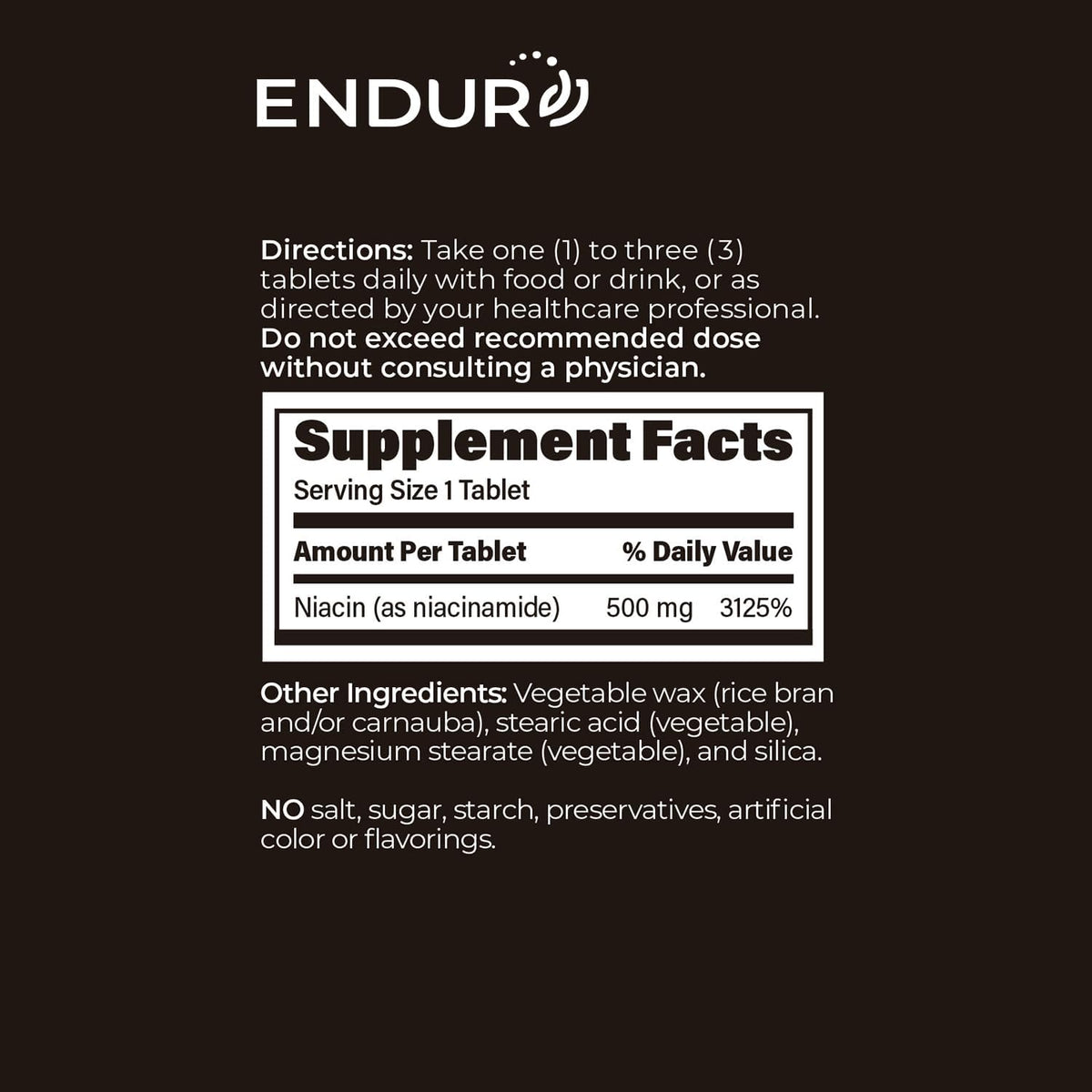 Endur-Amide SR Niacinamida 500 mg - 200 – Niveles plasmáticos estables: Se evitan los picos y valles que pueden – Image 6