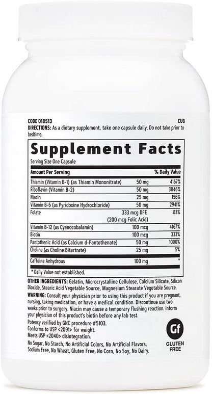 GNC B-Complex Plus Energy | Metabolismo y – Individuos con dietas bajas en vitaminas B, como veganos o – Image 3
