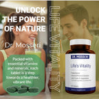 Life's Vitality Multivitamínico Vegano para Hombres y Mujeres - 42 Frutas y Verduras, Vitamina D, 90 Comprimidos