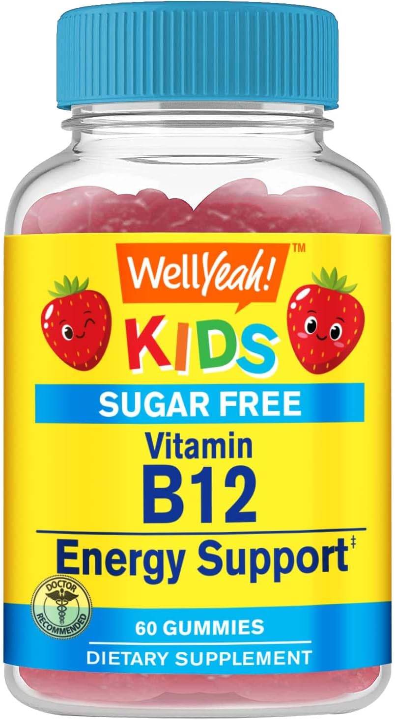 WellYeah Gomitas Vitamina B12 Infantil 1000mcg Sin Azúcar - 60 uds