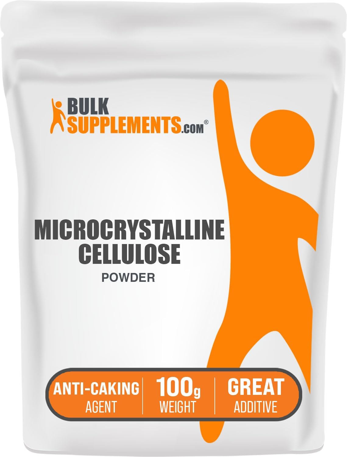 BulkSupplements Celulosa Microcristalina en Polvo - MCC, Grado Alimenticio, Excipiente, Aglutinante y Antiaglomerante, 5 kg