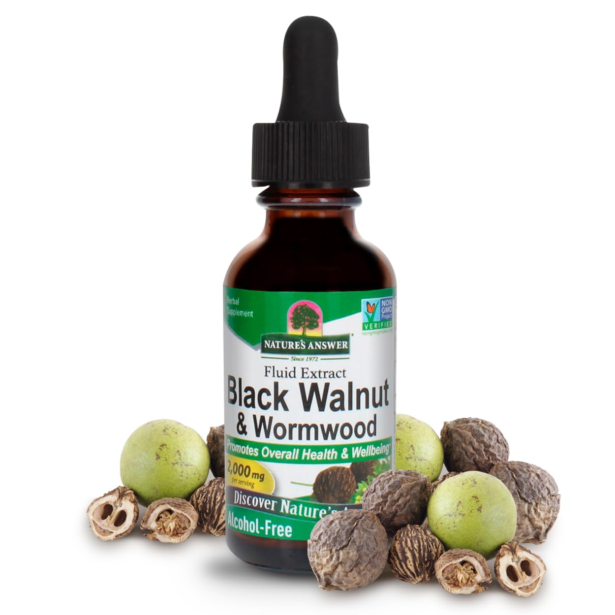 Nature's Answer Black Walnut & Wormwood Complex - 2,000 mg, 30 ml (1 oz)
