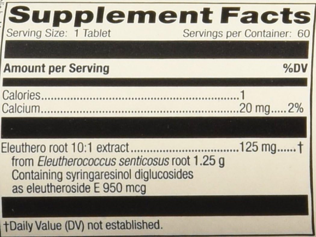 Standard Process Eleuthero 60 Comprimidos