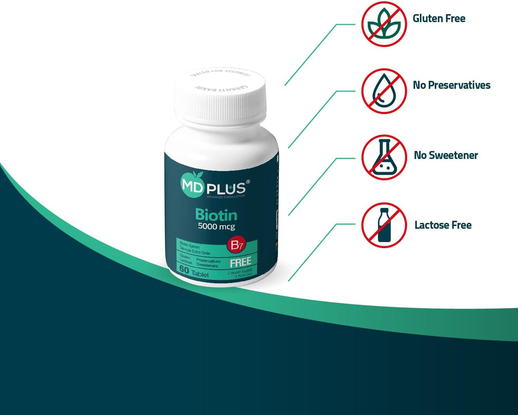 HairMD Md Plus Advanced Hair Biotin 5000 µg 60 tabletas
