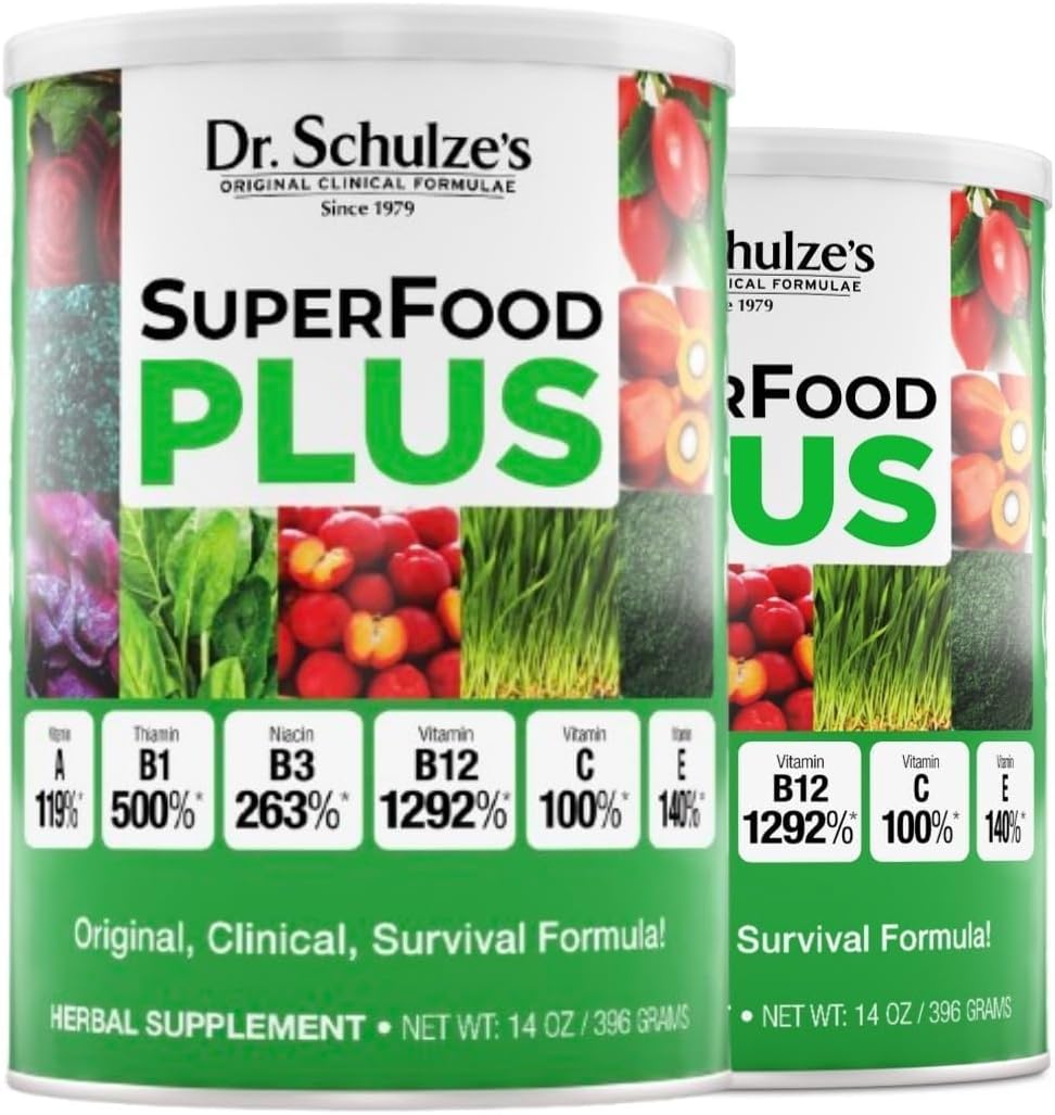 Dr. Schulze's SuperFood Plus - Superalimento diario, 390 comprimidos