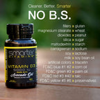 Smarter Vitamin D3 5000 UI en Aceite de Aguacate – 270 Mini Cápsulas Blandas (3 Envases)