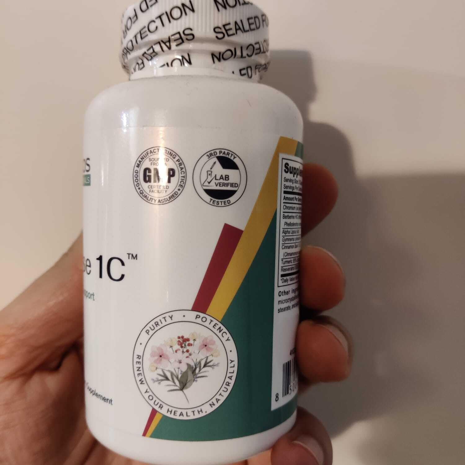 FitCose 1C – Complemento con Berberina, Cromo y Canela
