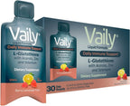 Vaily Suplemento de Apoyo Inmunológico - Glutatión Líquido 860 mg con Vitamina C, Zinc y Selenio - Antioxidante de Alta Potencia - 30 Viales