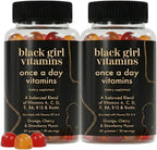 Black Girl Vitamins Multivitamínico para Mujeres en Gominolas - 60 Días, Fresa