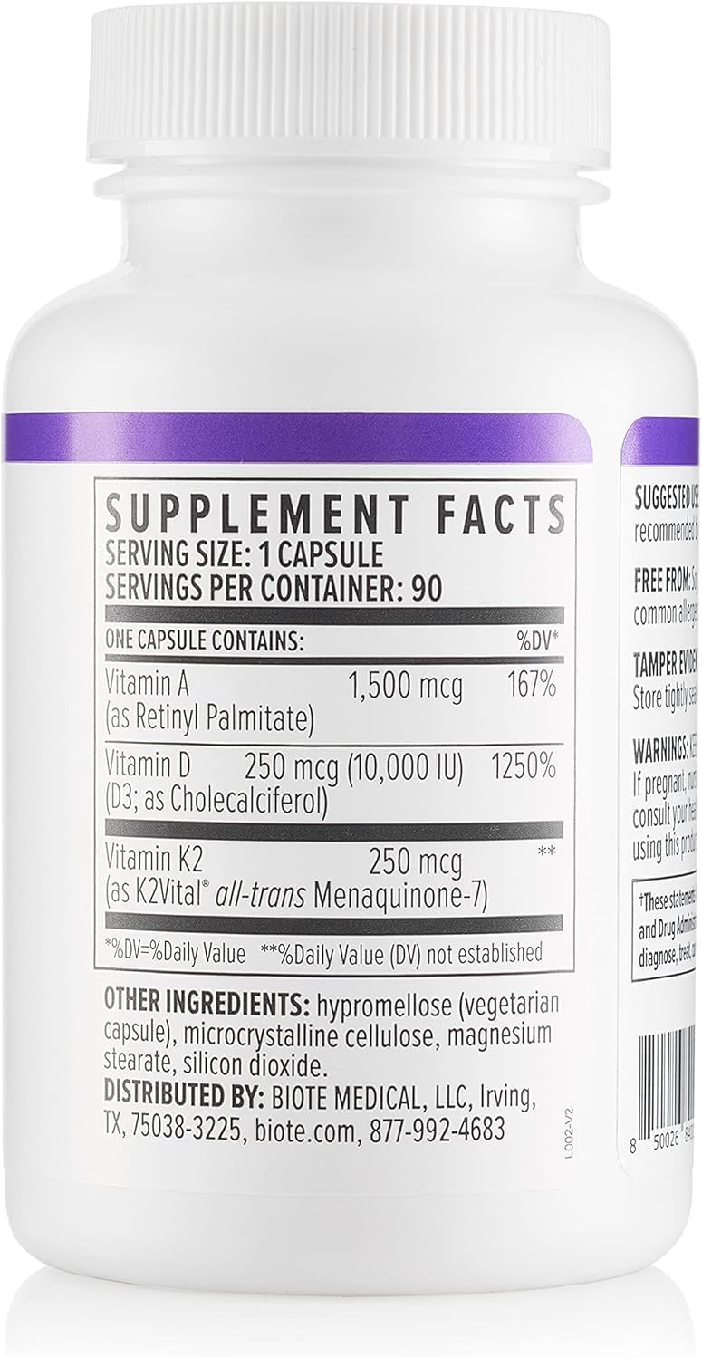 Biote Nutraceuticals ADK 10 - Inmunidad + Cardiovascular (90 Cápsulas)
