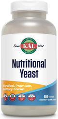 KAL Levadura Nutricional, Enriquecida con Vitaminas B, Biotina, Ácido Fólico, Aminoácidos, 500 Comprimidos