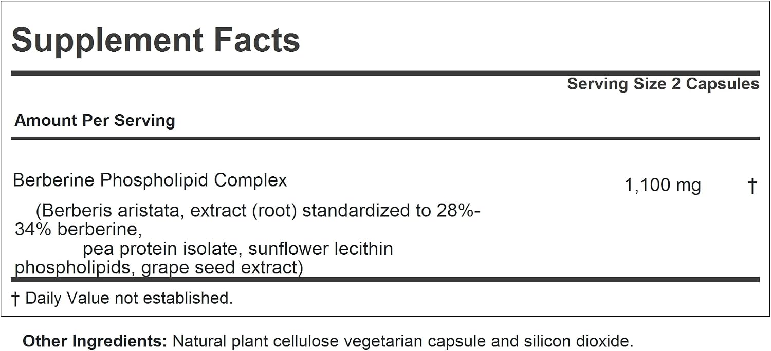 ANDREW LESSMAN Berberine Phospholipid Complex - 30 Cápsulas