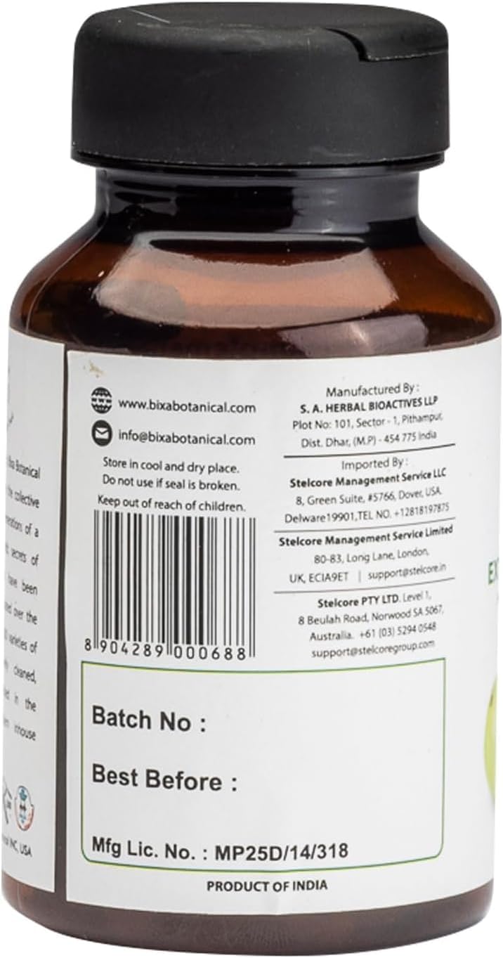 Amla Extract Capsule (Indian Gooseberry) - Natural Vitamin C Supplement - 450 mg, 60 Vegan Capsules