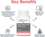 ARG Homocysteine Plus - Complejo de Vitaminas B Metiladas con Glutatión, 90 Cápsulas