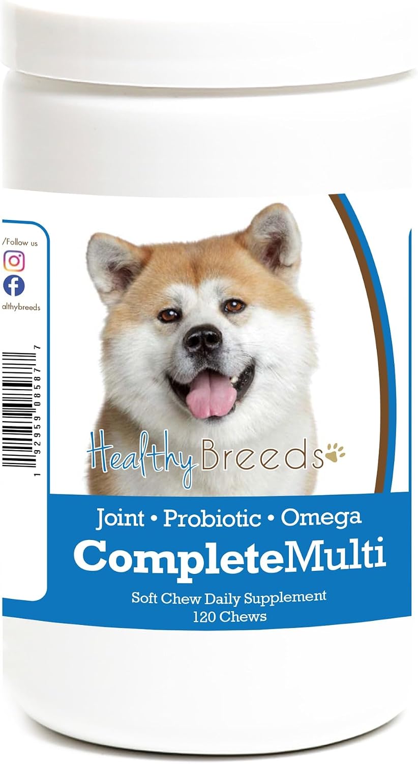 Healthy Breeds Akita All in One Multivitamin Soft Chew 120 unidades