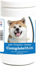 Healthy Breeds Akita All in One Multivitamin Soft Chew 120 unidades