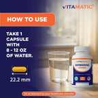 Vitamatic Berberine 500mg - 180 Cápsulas Veganas - Suplemento de Berberina