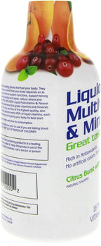 1st Step for Energy Multivitamínico Líquido y Minerales Citrus Burst 473 ml