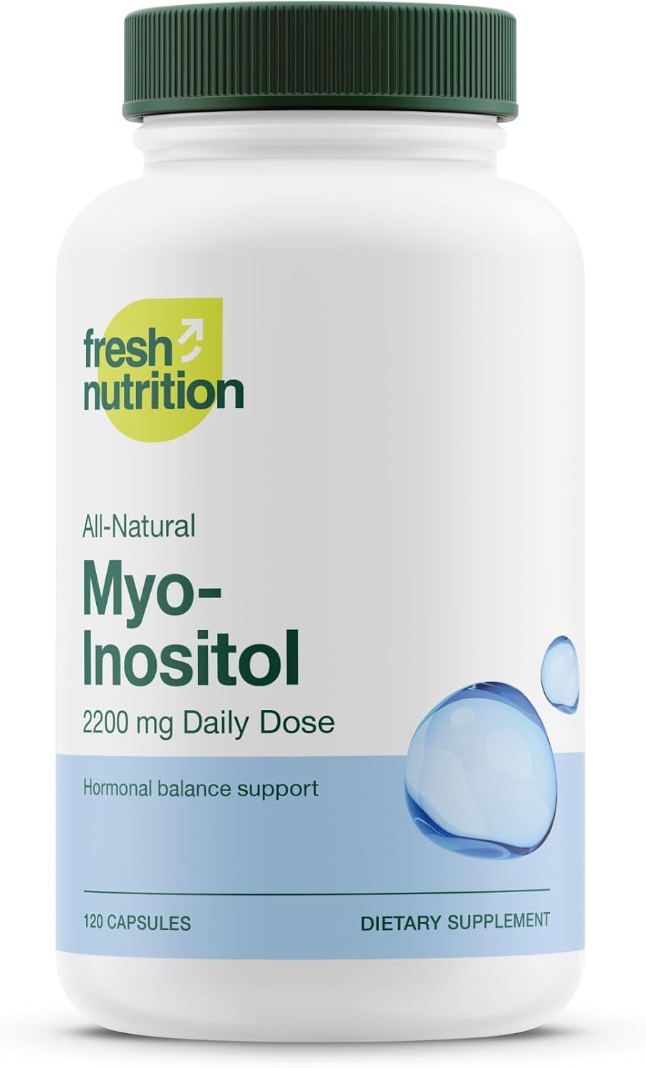 Myo-Inositol 2200 mg - 120 Cápsulas de Alta Potencia - Verificado por NMR