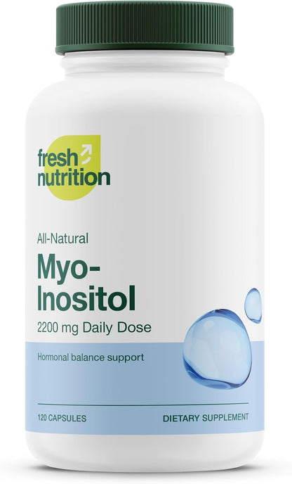 Myo-Inositol 2200 mg - 120 Cápsulas de Alta Potencia - Verificado por NMR – Image 1