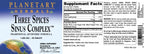 Planetary Herbals Soporte Sinusal Tres Especias, 90 comprimidos