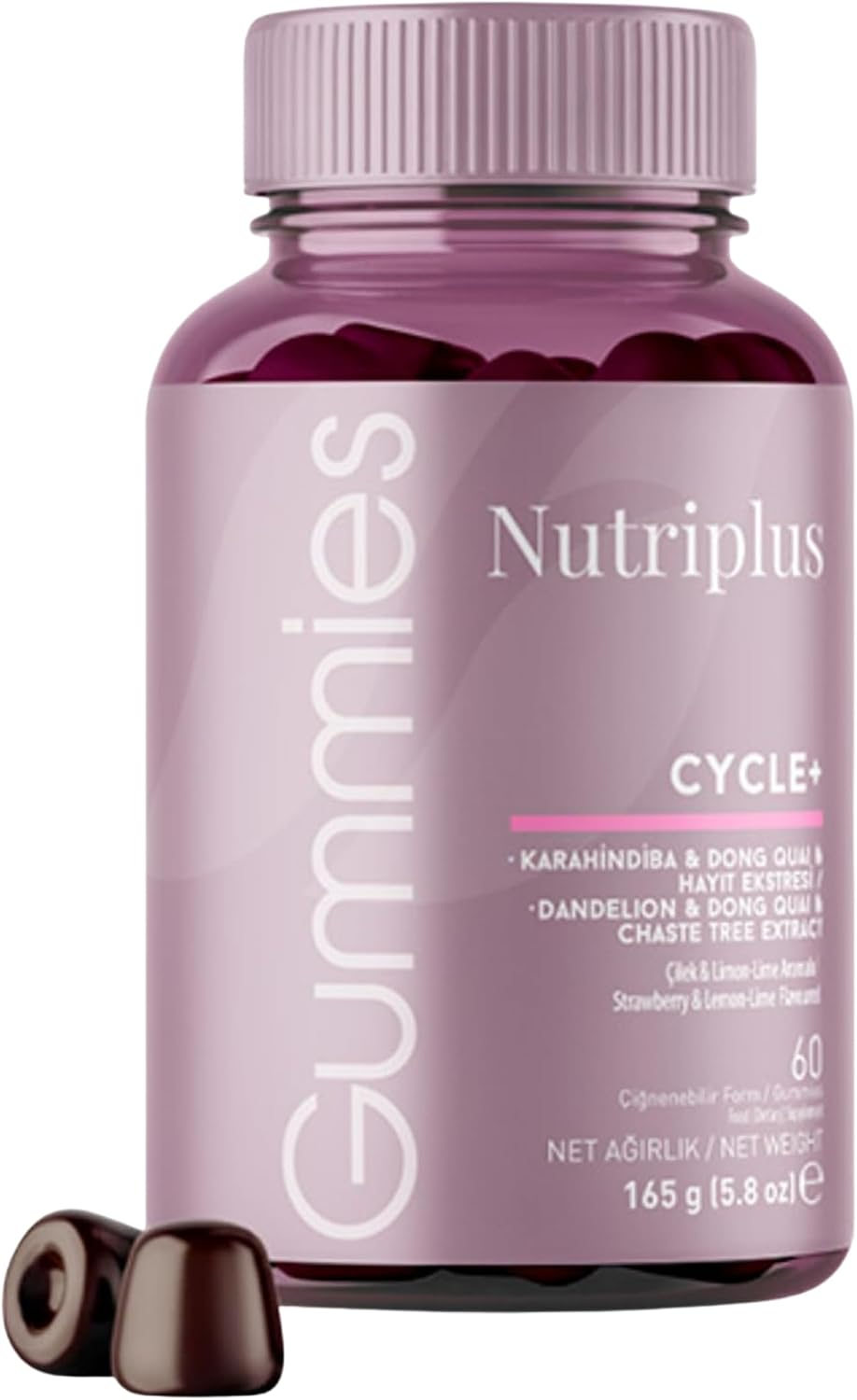 FARMASi Nutriplus Cycle Plus Gummies para Mujer, 60 Gominolas Veganas
