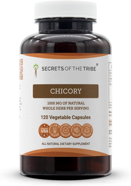 Secrets of the Tribe Achicoria 90 Cápsulas, 1000 mg, Raíz de Achicoria (Cichorium Intybus) Seca – Image 6