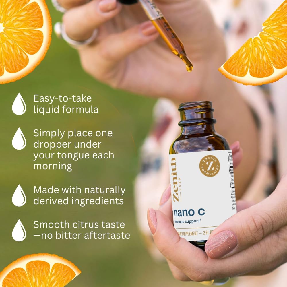 Zenith Labs Nano C – Gotas de Vitamina C Líquida para Adultos