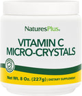 NaturesPlus Vitamina C Micro-Cristales – 227 g (8 oz) – Antioxidante y Apoyo Inmunológico – Vegano, Sin Gluten