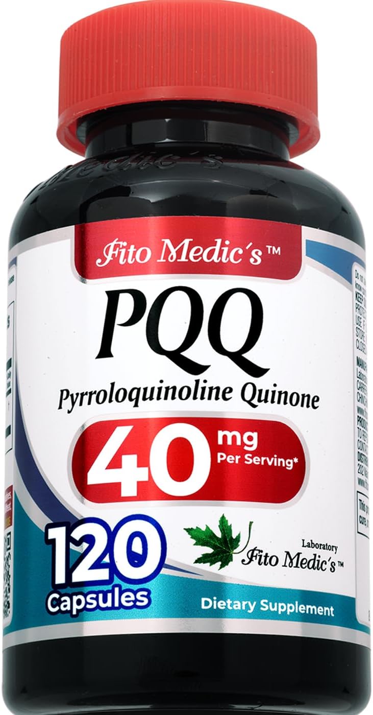 FITO MEDIC'S Lab PQQ 40 mg – 120 Cápsulas – Pirroloquinolina Quinona