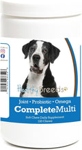 Healthy Breeds Masticable Multivitamínico Todo en Uno para Gran Danés 120 uds
