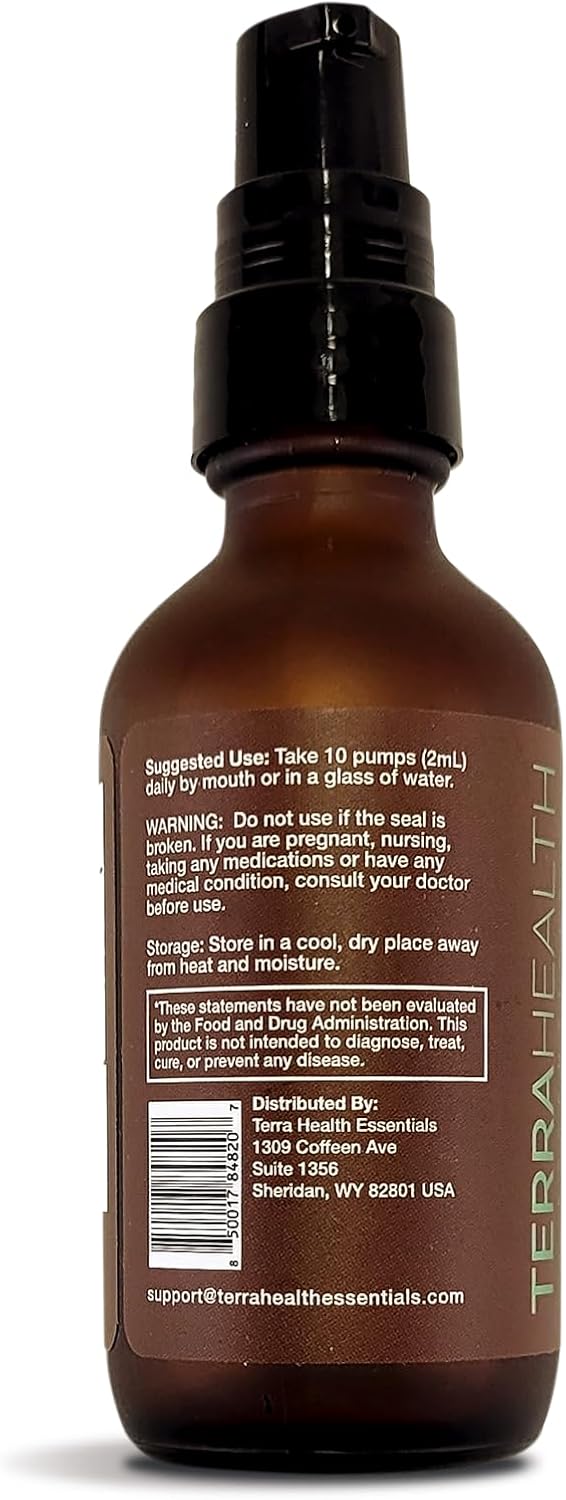 Terra Health Essentials Vitamina D3 + K2 Liposomal con CoQ10 y Selenio - 60 ml (2 oz), 30 días