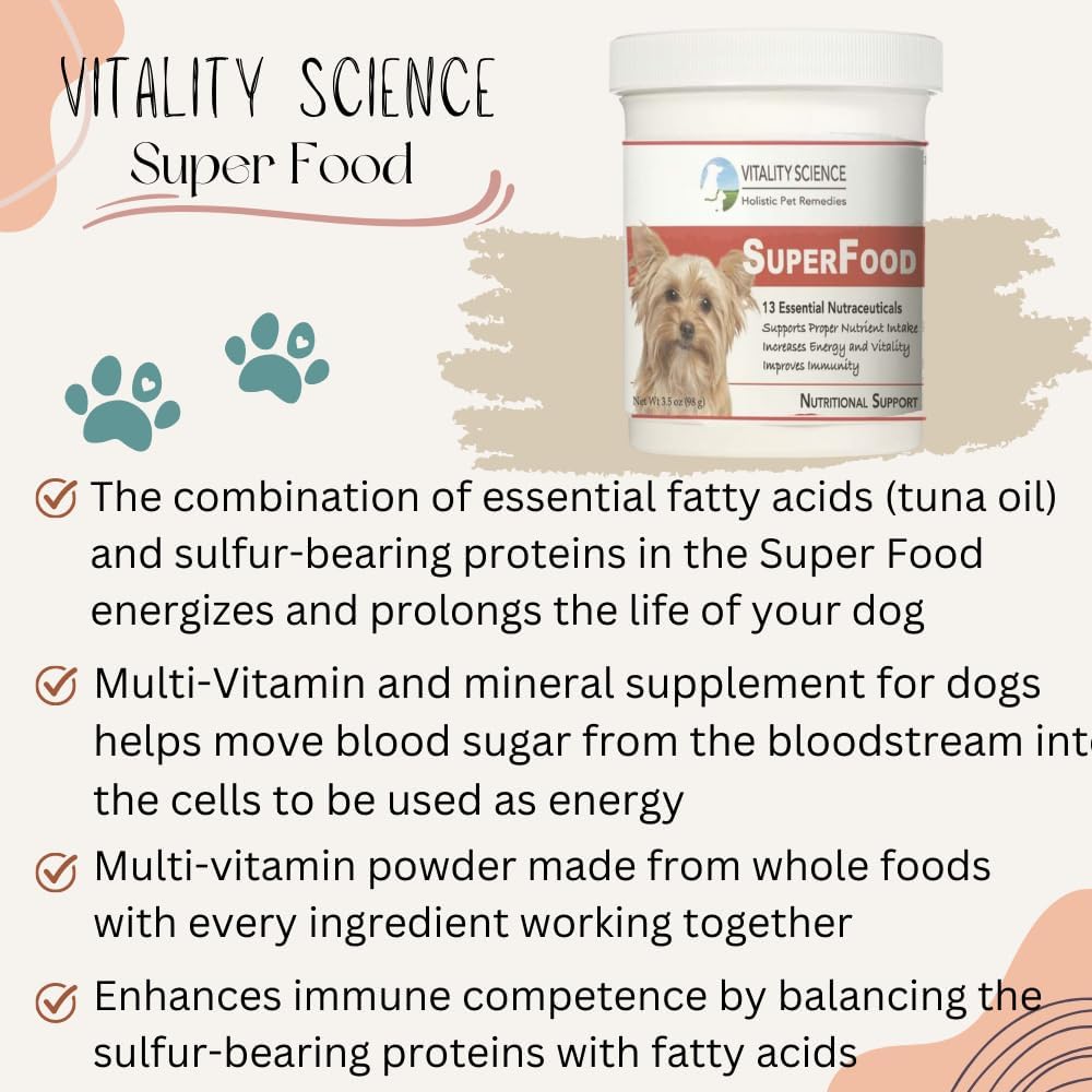 Super Food for Dogs - Complemento Multivitamínico y Mineral para Perros