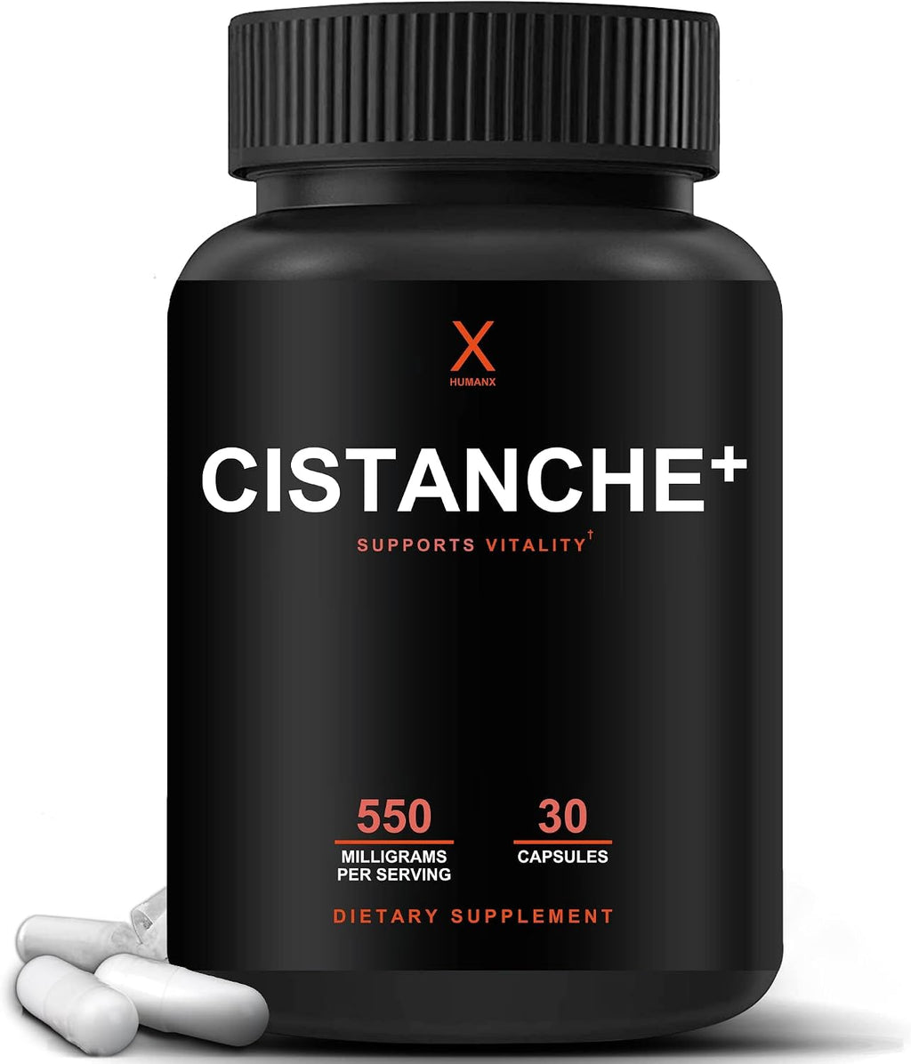 Humanx Cistanche+ 550 mg - Cápsulas de Extracto de Cistanche Tubulosa para Hombres