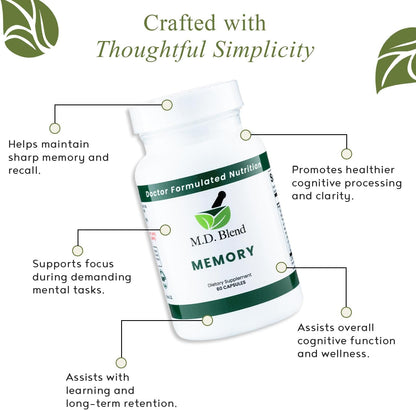 M.D. Blend Brain Support – Suplemento para – Fórmula experta: Desarrollado por profesionales, con una selección de – Image 5