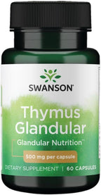 Swanson Raw Thymus Glandular 500 mg 60 Cápsulas