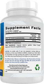 Best Naturals Niacina sin rubor (hexanicotinato de inositol) 500 mg, 180 cápsulas