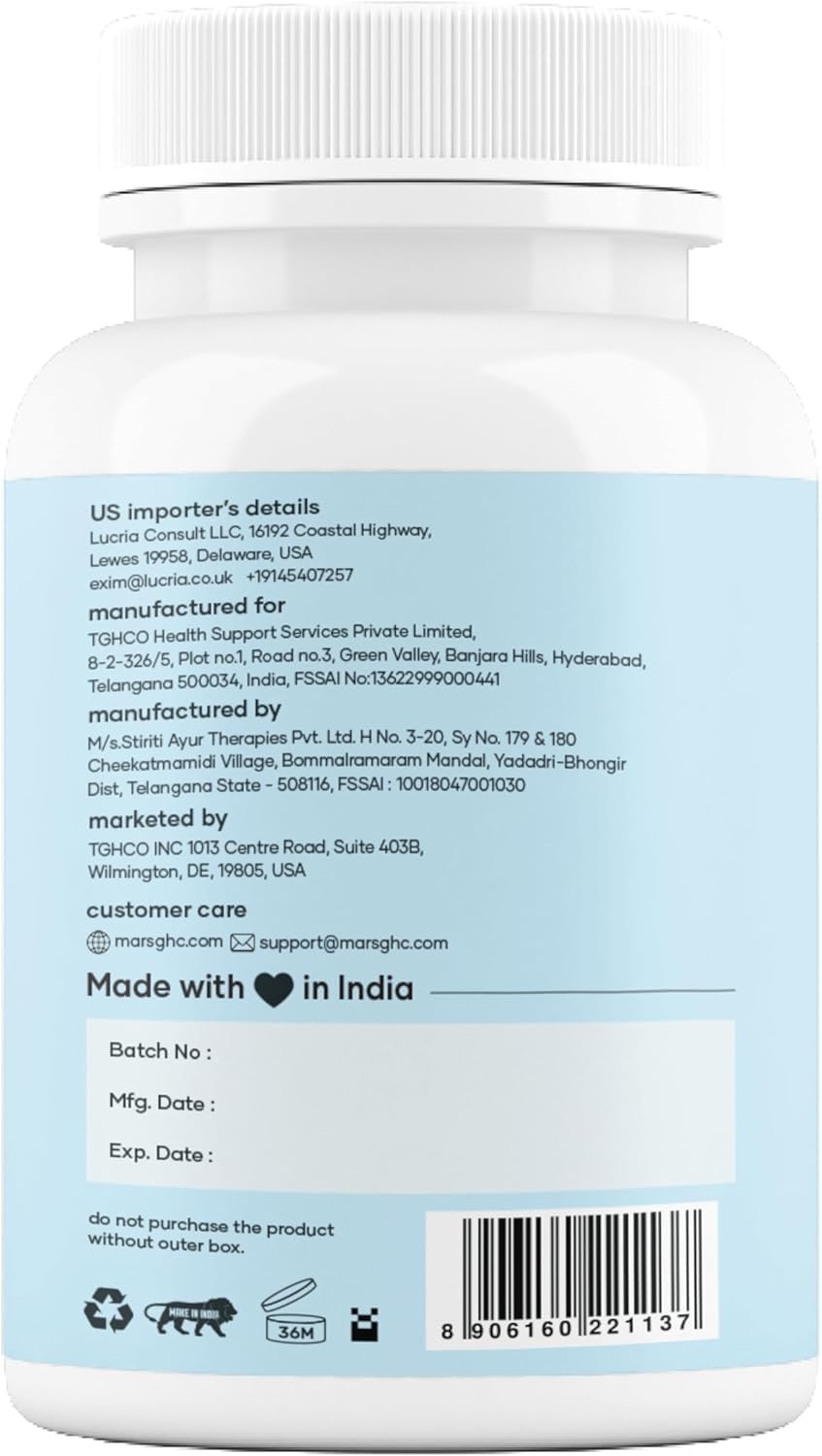 Mars Sea Moss Caps Surge Natural (60 Cápsulas)