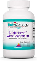 NutriCology Lactoferrin with Colostrum - 400 mg Lactoferrin - 90 Capsules