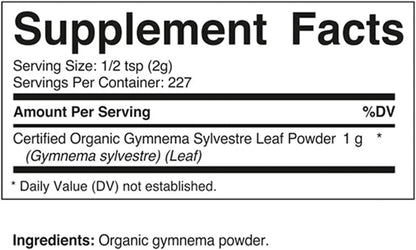 Vitamatic Gymnema Sylvestre en Polvo Orgánico Certificado USDA – 1 Libra (454 g) – Image 3
