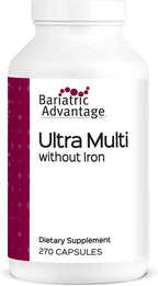 Bariatric Advantage Ultra Multi Iron Free - High Potency Multivitamin for Bariatric Surgery Patients - 270 Capsules