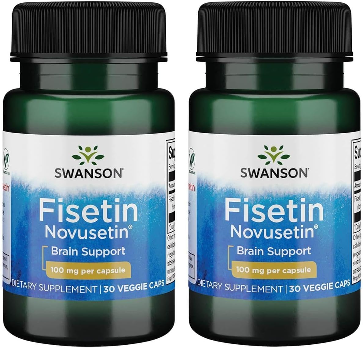 Swanson Fisetina 100 mg 30 Cápsulas Vegetales (Pack de 3)