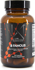 DR. NIGMA B Famous Complejo B de Alta Potencia con L-5-MTHF para el Sistema Nervioso y la Salud Digestiva - 60 Cápsulas