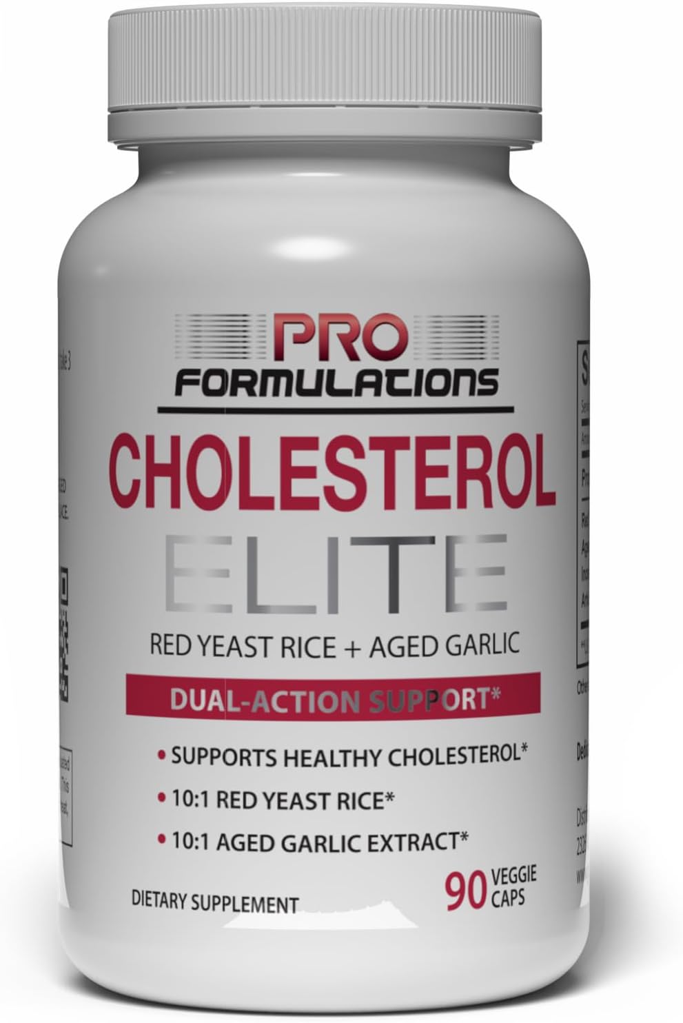 Pro Formulations MD Cholesterol Elite – Arroz de Levadura Roja, Ajo Envejecido, Inositol y Alcachofa – 90 Cápsulas Veganas