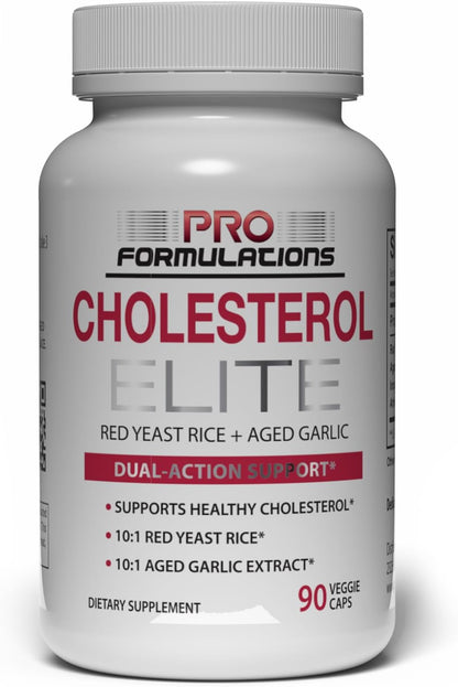 Pro Formulations MD Cholesterol Elite – Arroz de Levadura Roja, Ajo Envejecido, Inositol y Alcachofa – 90 Cápsulas Veganas – Image 1