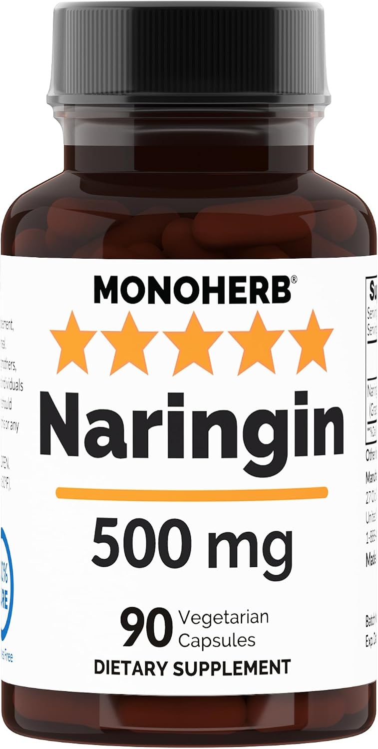 MONOHERB Naringina 500 mg - 90 Cápsulas Vegetales - 90 Dosis