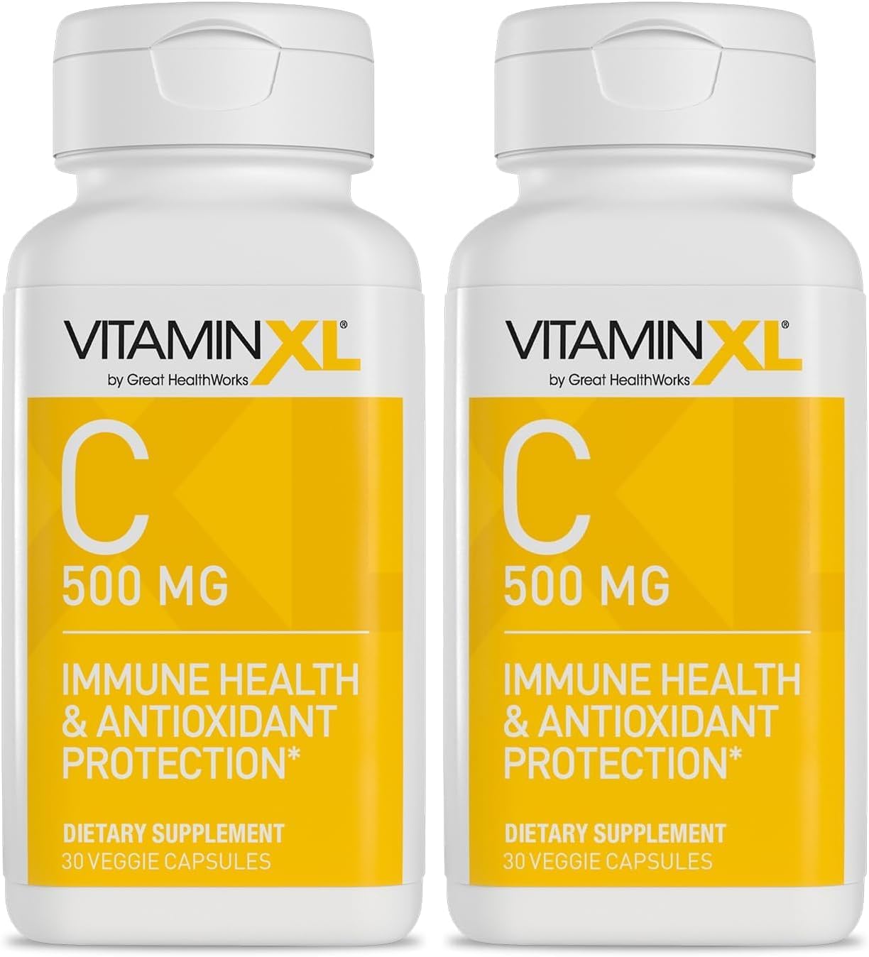 OmegaXL VitaminXL Vitamina C 500 mg, 30 Cápsulas Veganas